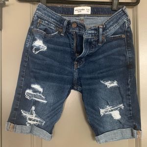 Boys Abercrombie Kids - Distressed Denim Shorts